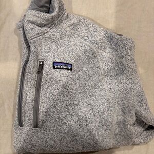 Patagonia Men's Zip-Up Sweater in Heather Gray